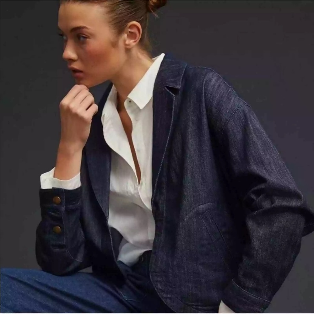 Pilcro Anthropologie Denim Chambray Jacket - M